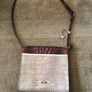 Leather cross body bag